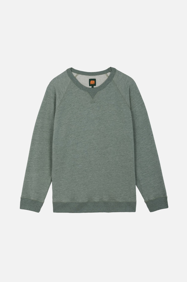 Silhouette de face du Essential Lightweight Sweatshirt en Salty Green | TP_IMAGE_TYPE=SILHOUETTE_FRONT