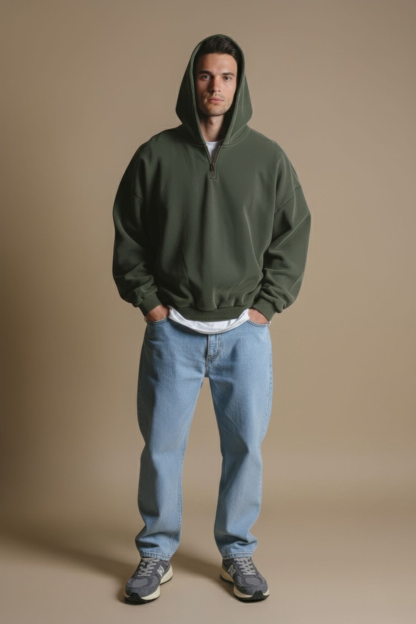 The Super Heavy Oversized Hoodie Kombu Green