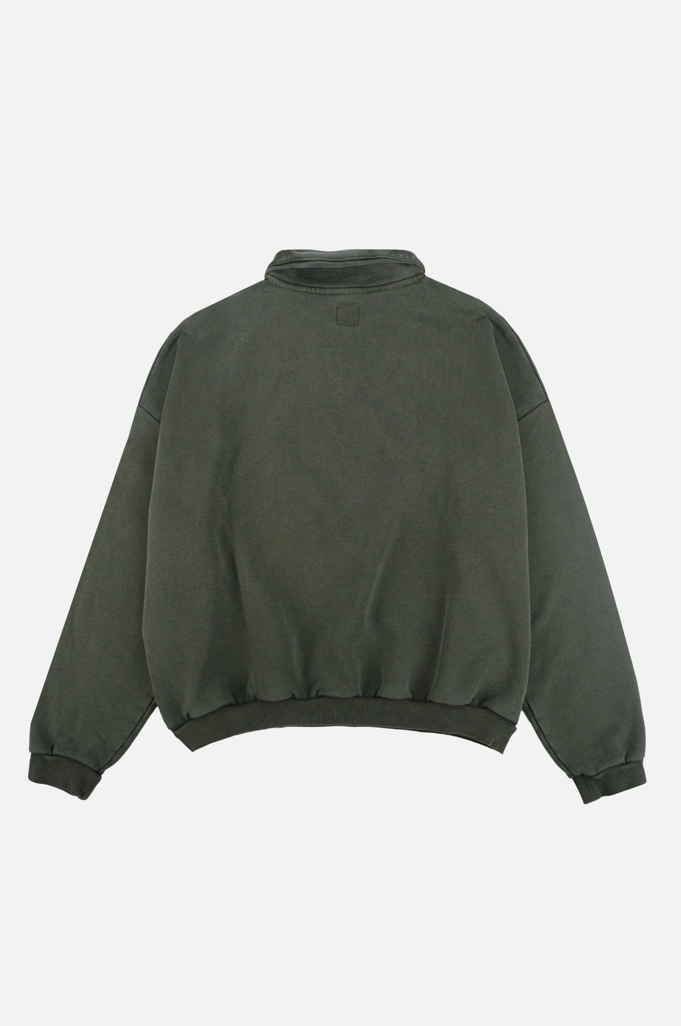 The Super Heavy Oversized Quarter Zip Sweater Kombu Green