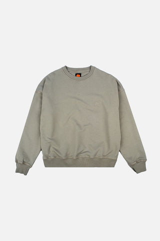 Front silhouette of Women's Essential Garment Heavyweight Oversized Sweatshirt in Dried Sage | TP_IMAGE_TYPE=SILHOUETTE_FRONT