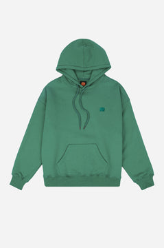 Sudadera Capucha Mujer Oversized Orgánica Esencial Bosphorus Green