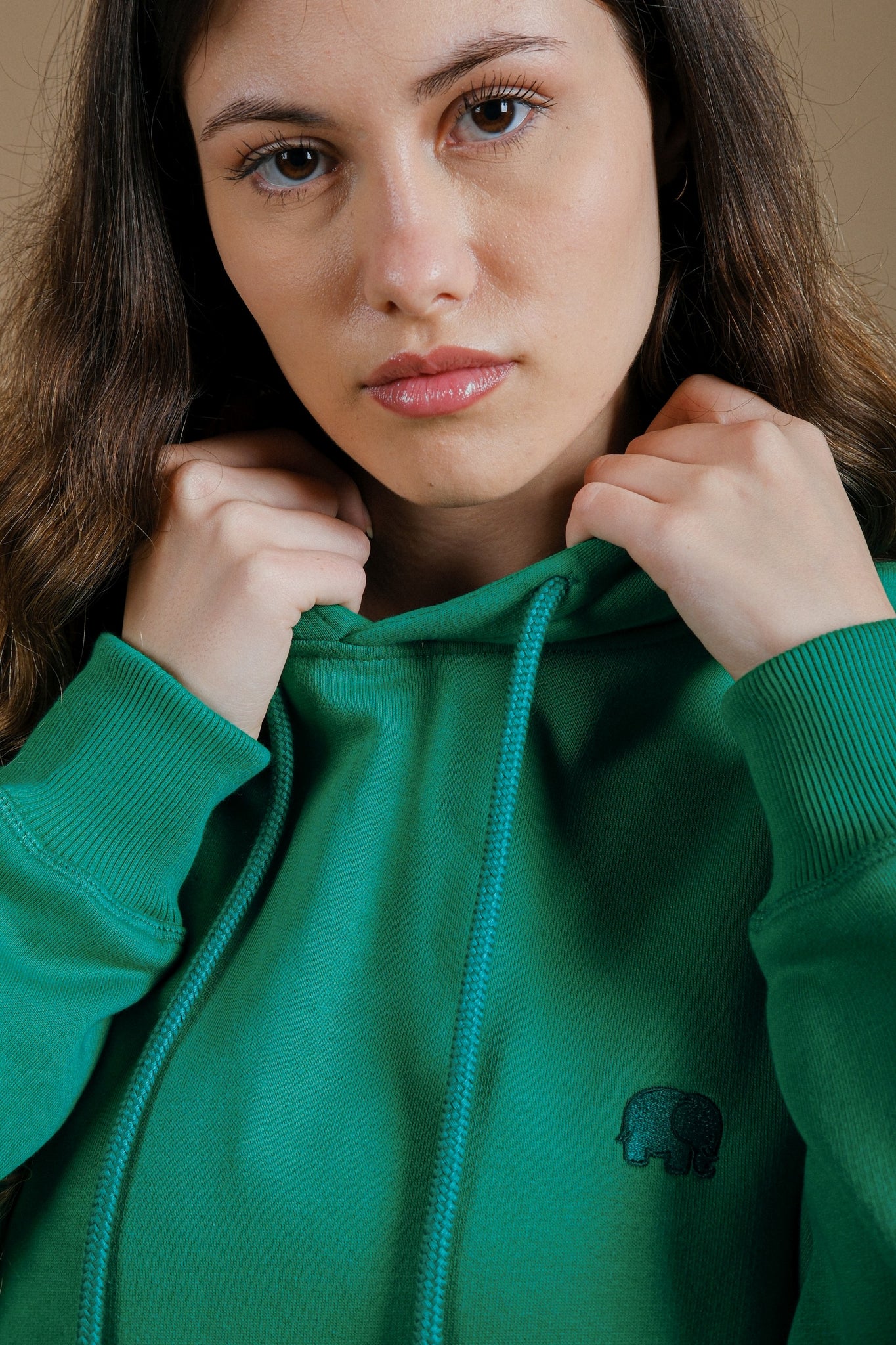 Women's Organic Essential Oversized Hoodie Bosphorus Green