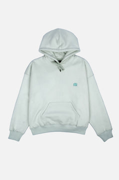 Sudadera Capucha Mujer Oversized Orgánica Esencial Mint Green