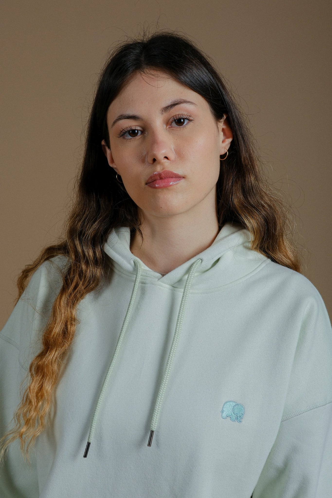 Women's Organic Essential Oversized Hoodie Mint Green