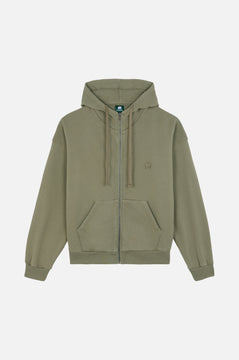 Women's Essential Zip Hoodie Agave Green