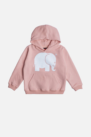 Silhouette frontale di Kid's Organic Classic Hoodie in Pale Pink | TP_IMAGE_TYPE=SILHOUETTE_FRONT