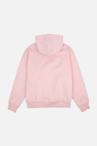 Silhouette arrière du Women's Organic Essential Oversized Hoodie en rose pâle | TP_IMAGE_TYPE=SILHOUETTE_BACK