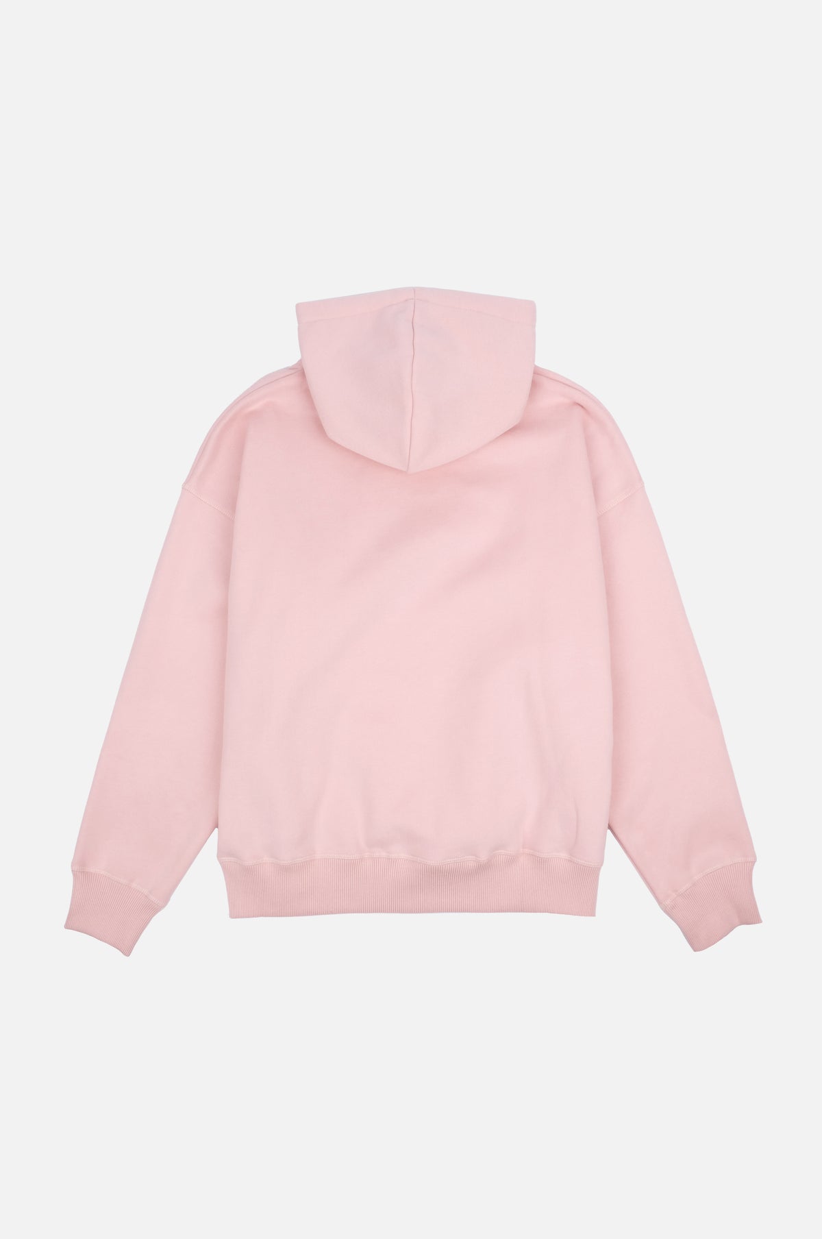Silhouette arrière du Women's Organic Essential Oversized Hoodie en rose pâle | TP_IMAGE_TYPE=SILHOUETTE_BACK