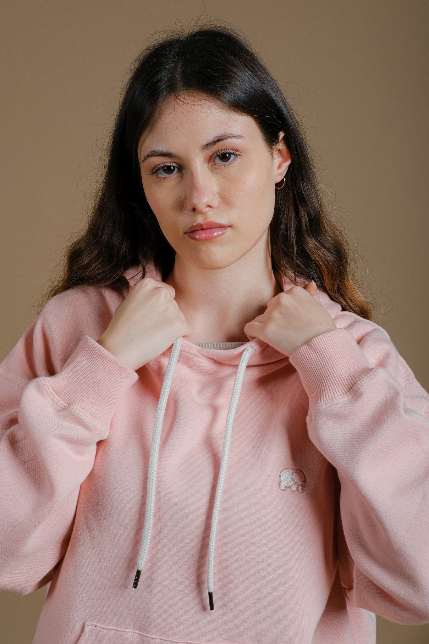 Women's Organic Essential Oversized Hoodie Pale Pink