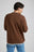 Person wearing an Essential Sweatshirt in Carafe Brown, viewed from the back. | TP_IMAGE_TYPE=MODEL_BACK
