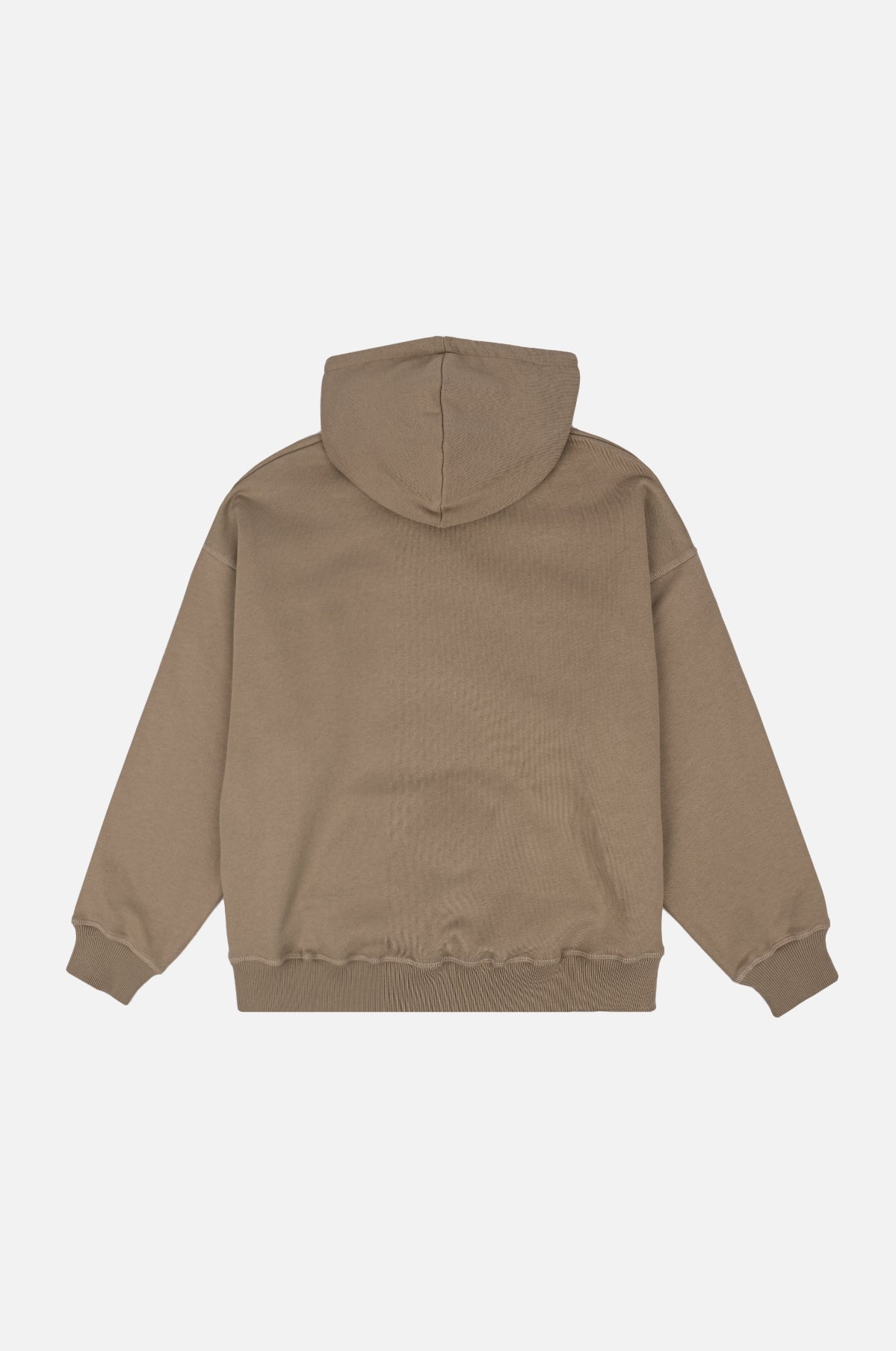 Sudadera Capucha Mujer Oversized Orgánica Esencial Desert Taupe