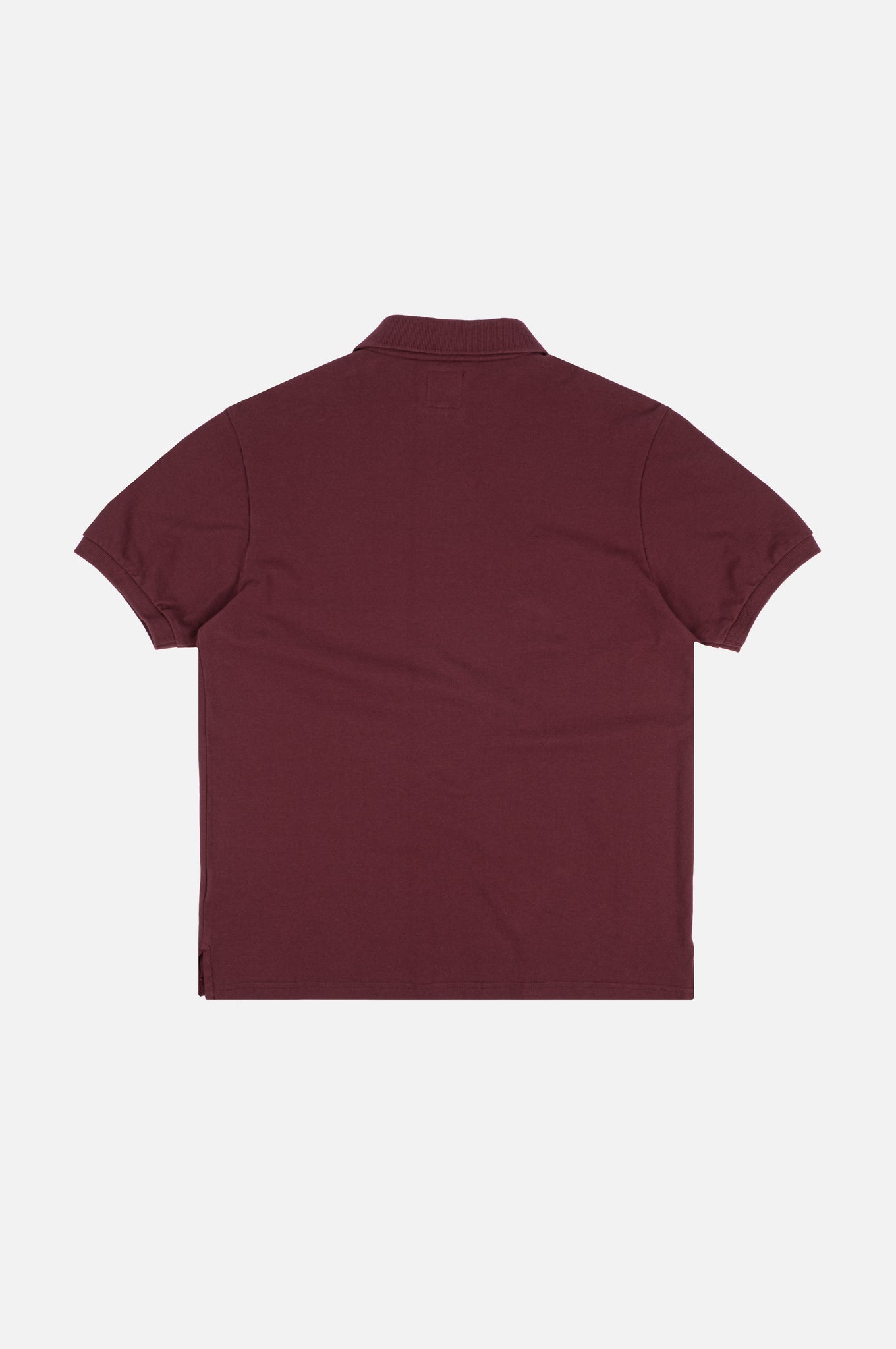 Organic Essential Polo Shirt Burgundy