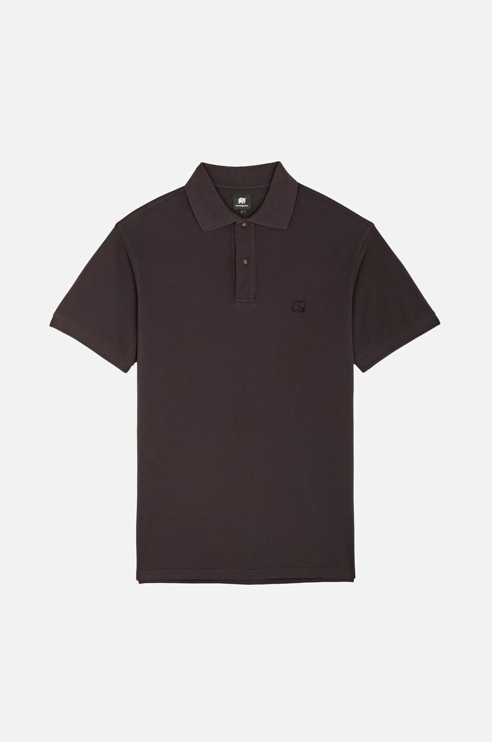Polo Essential en Bitumen Grey présenté à plat | TP_IMAGE_TYPE=SILHOUETTE_FRONT