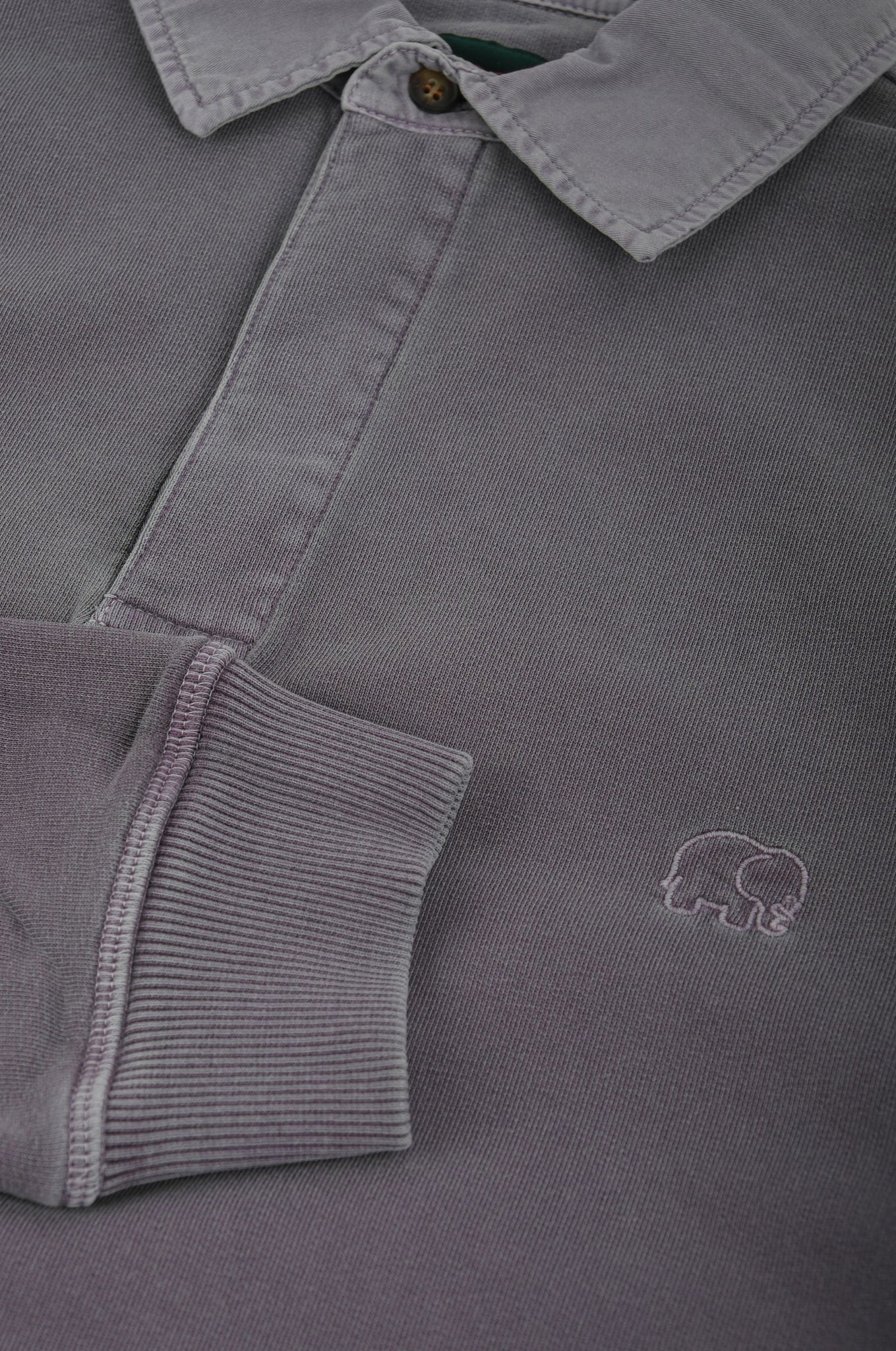 Essential Pigment Heavyweight Polo Sweater Pewter