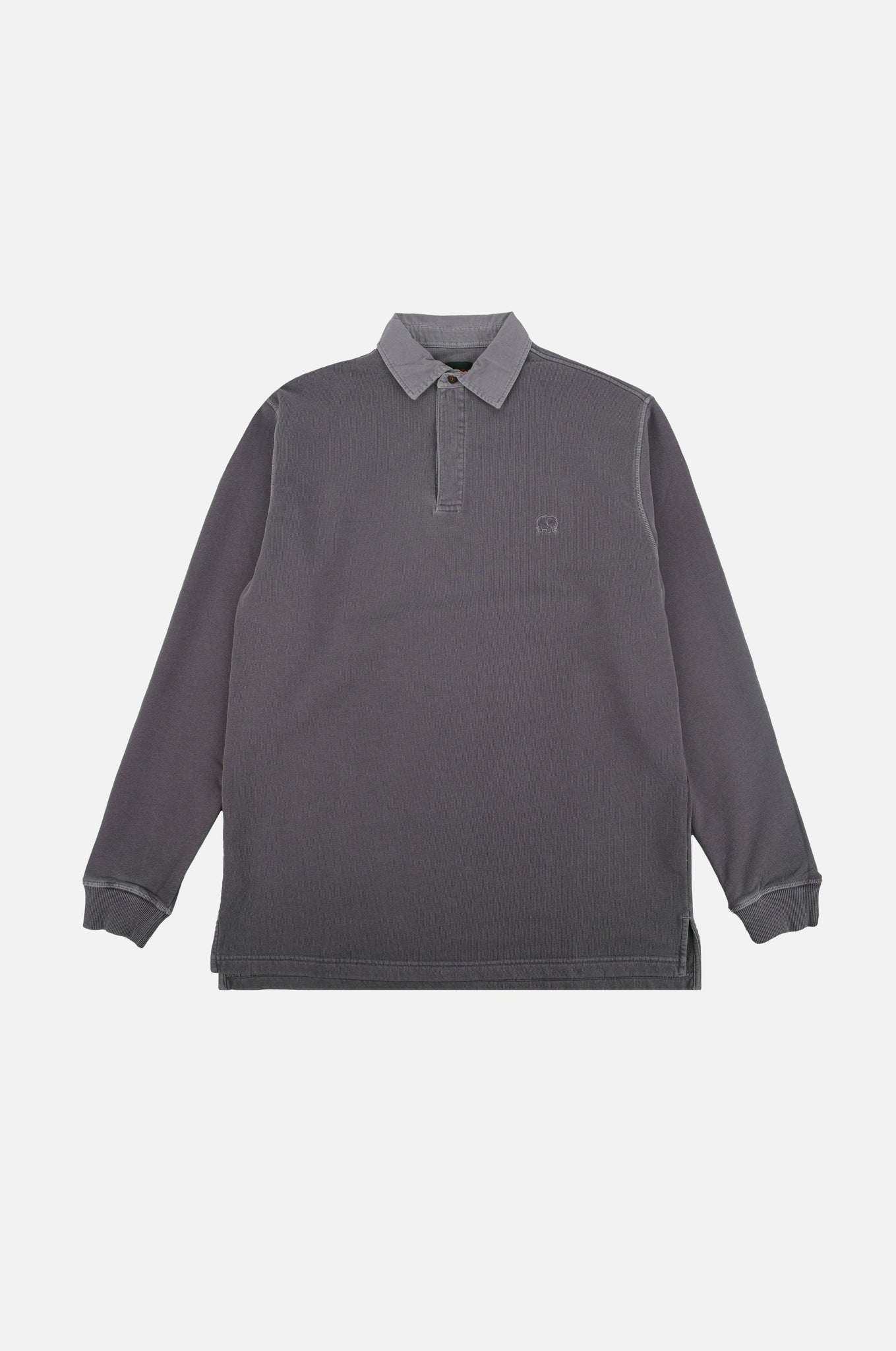 Essential Pigment Heavyweight Polo Sweater Pewter