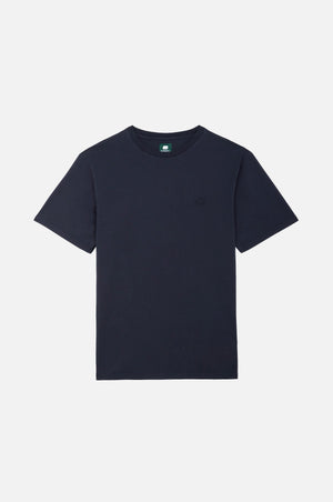 T-shirt Essential en bleu parisien présenté sur une surface plane, mettant en valeur sa couleur éclatante et son design classique | TP_IMAGE_TYPE=SILHOUETTE_FRONT