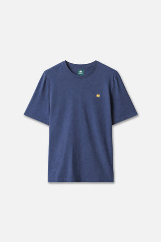 Silhouette frontale di Organic Essential T-Shirt Trendsplant in blu | TP_IMAGE_TYPE=SILHOUETTE_FRONT