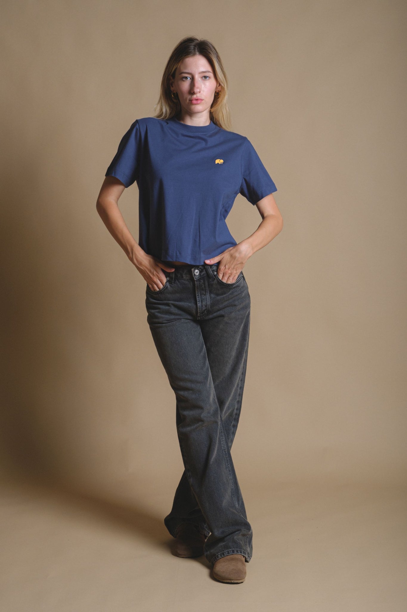Camiseta Mujer Orgánica Esencial Trendsplant Blue
