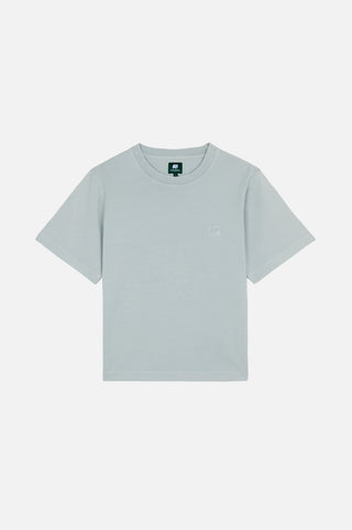 Silhouette frontale della T-shirt Sunwashed Essential da donna in Pearl Blue | TP_IMAGE_TYPE=SILHOUETTE_FRONT