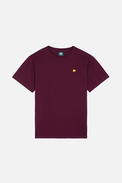 Camiseta Orgánica Esencial Wine Red