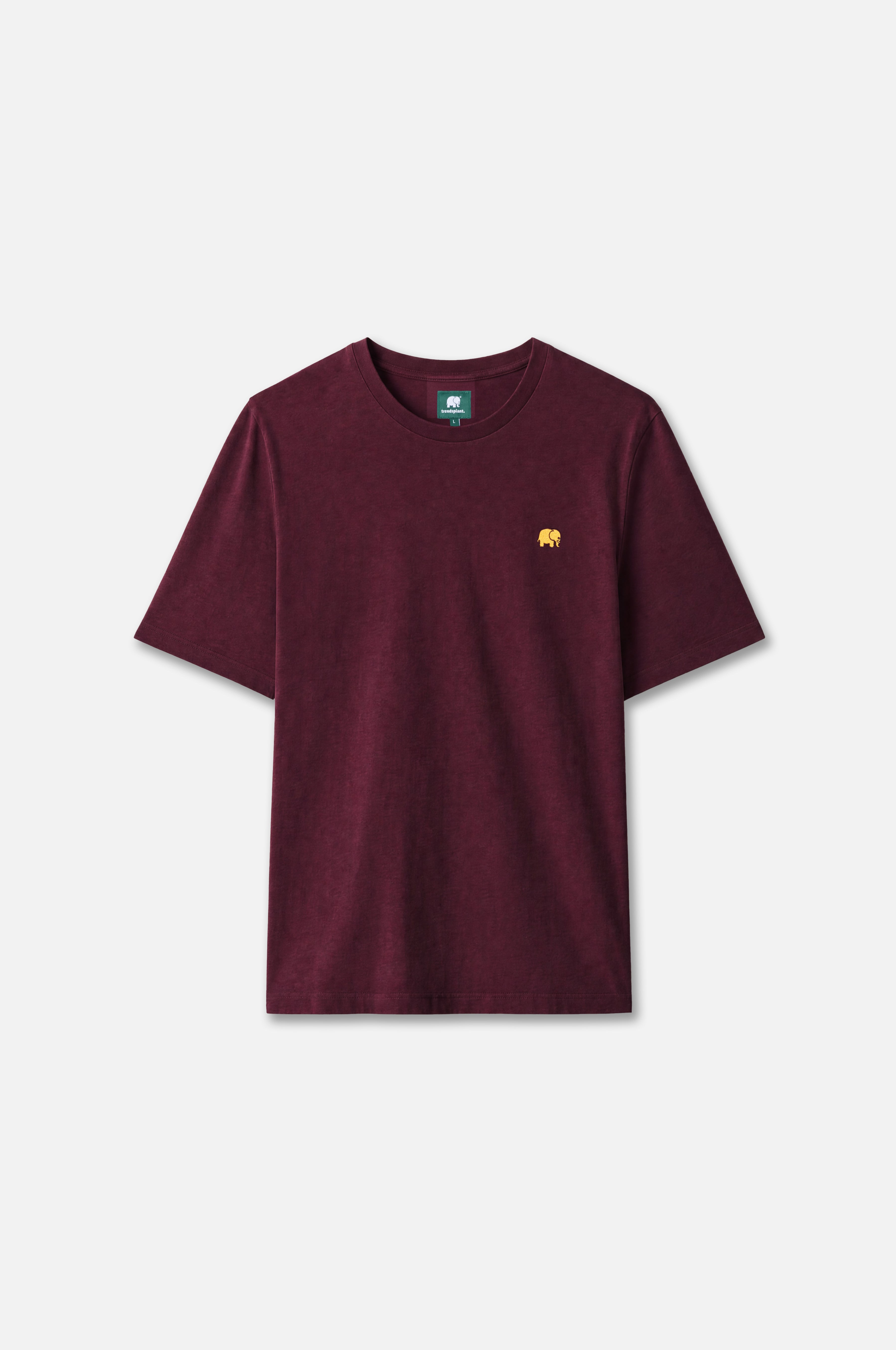 Organic Essential T-Shirt Wine Red – Trendsplant