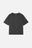 Essential Garment Heavyweight Oversized T-Shirt in Pirate Black, displayed in a flat lay position showcasing its relaxed fit and round neckline. | TP_IMAGE_TYPE=SILHOUETTE_FRONT