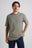 Person wearing an Essential T-Shirt in Brushed Nickel, styled with denim jeans against a neutral background. | TP_IMAGE_TYPE=MODEL_FRONT