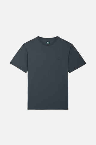 Essential T-Shirt in Bitumen Grey displayed against a plain background | TP_IMAGE_TYPE=SILHOUETTE_FRONT