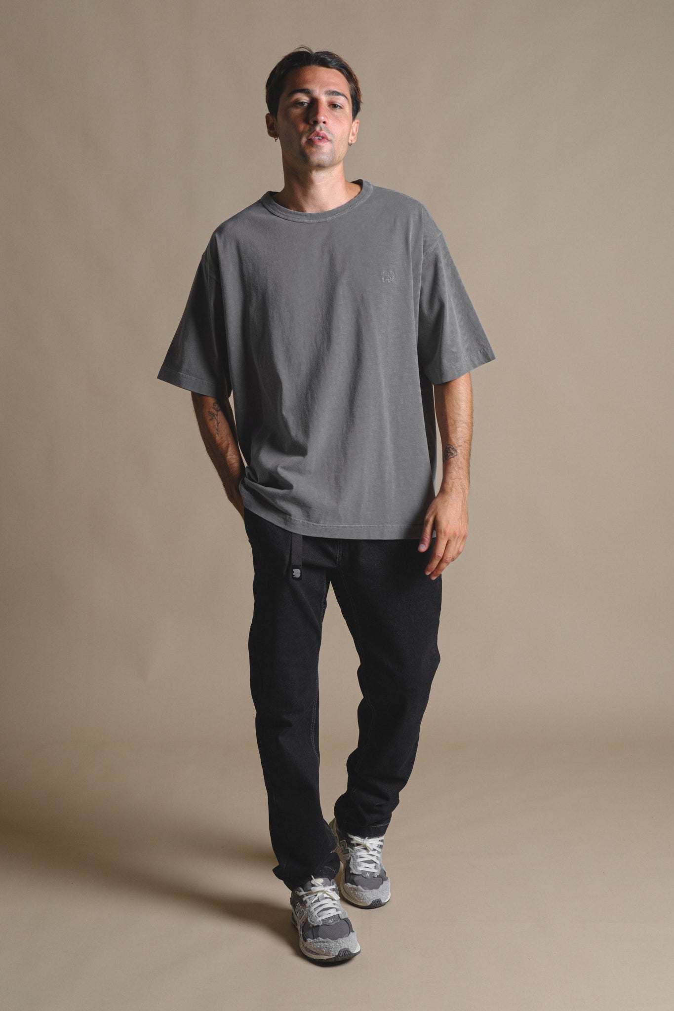 Essential Pigment Heavyweight Oversized T-Shirt Pewter