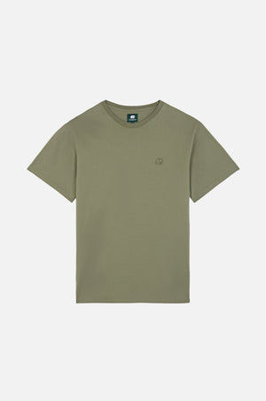 Essential T-Shirt in Agave Green displayed on a plain background | TP_IMAGE_TYPE=SILHOUETTE_FRONT