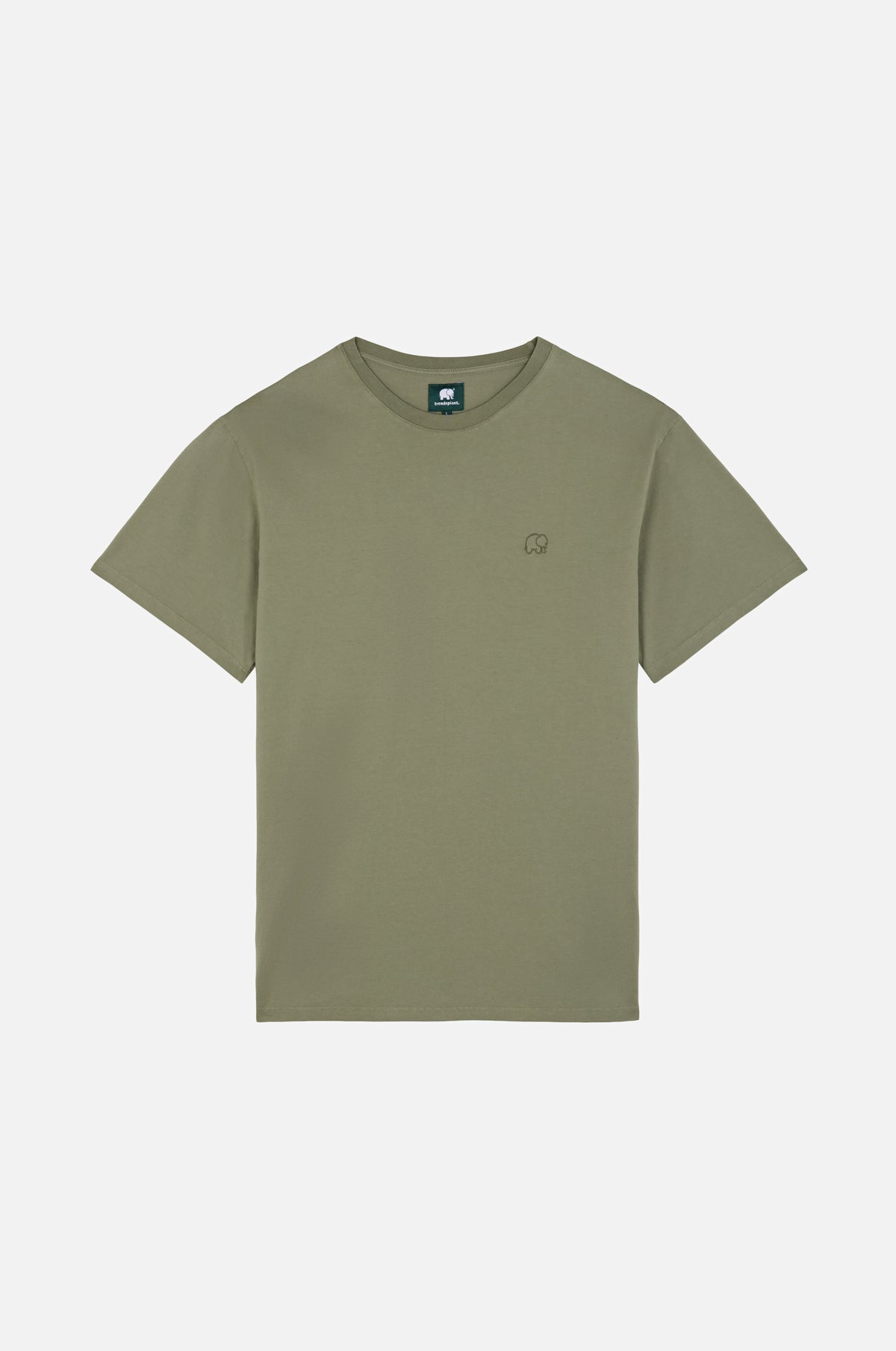 Essential T-Shirt in Agave Green displayed on a plain background | TP_IMAGE_TYPE=SILHOUETTE_FRONT