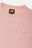 Dettaglio della t-shirt essenziale biologica rosa pallido con logo elefante | TP_IMAGE_TYPE=DETAIL