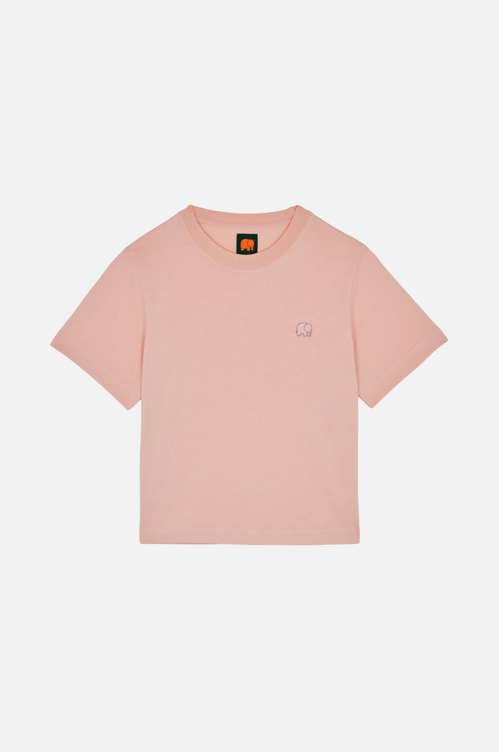 Silhouette di una t-shirt organica rosa pallido | TP_IMAGE_TYPE=SILHOUETTE_FRONT