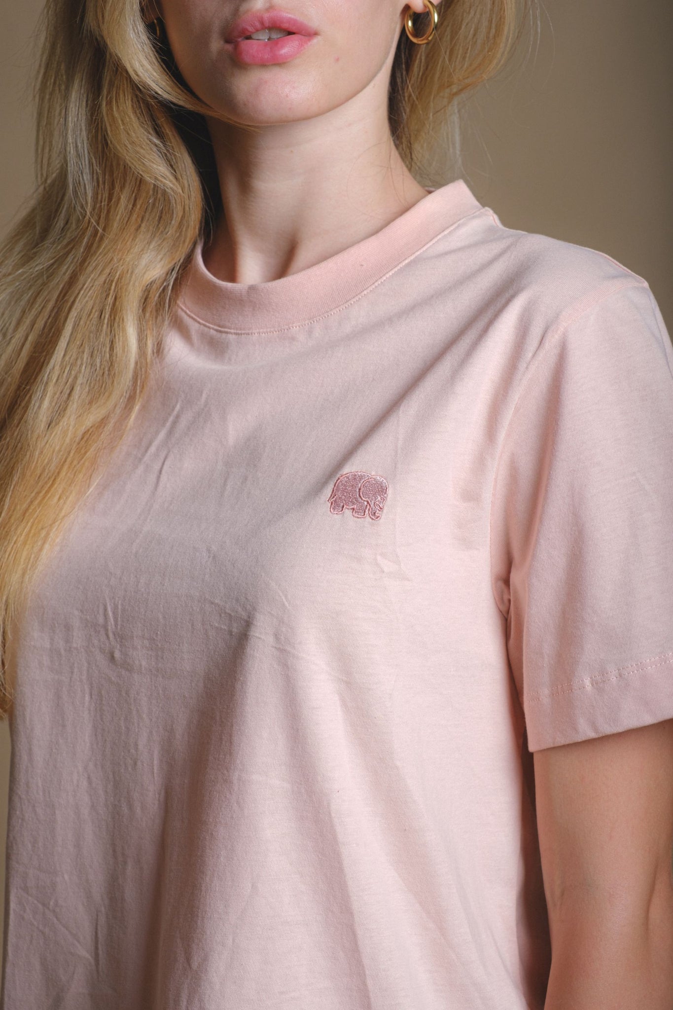 Camiseta Mujer Orgánica Esencial Pale Pink