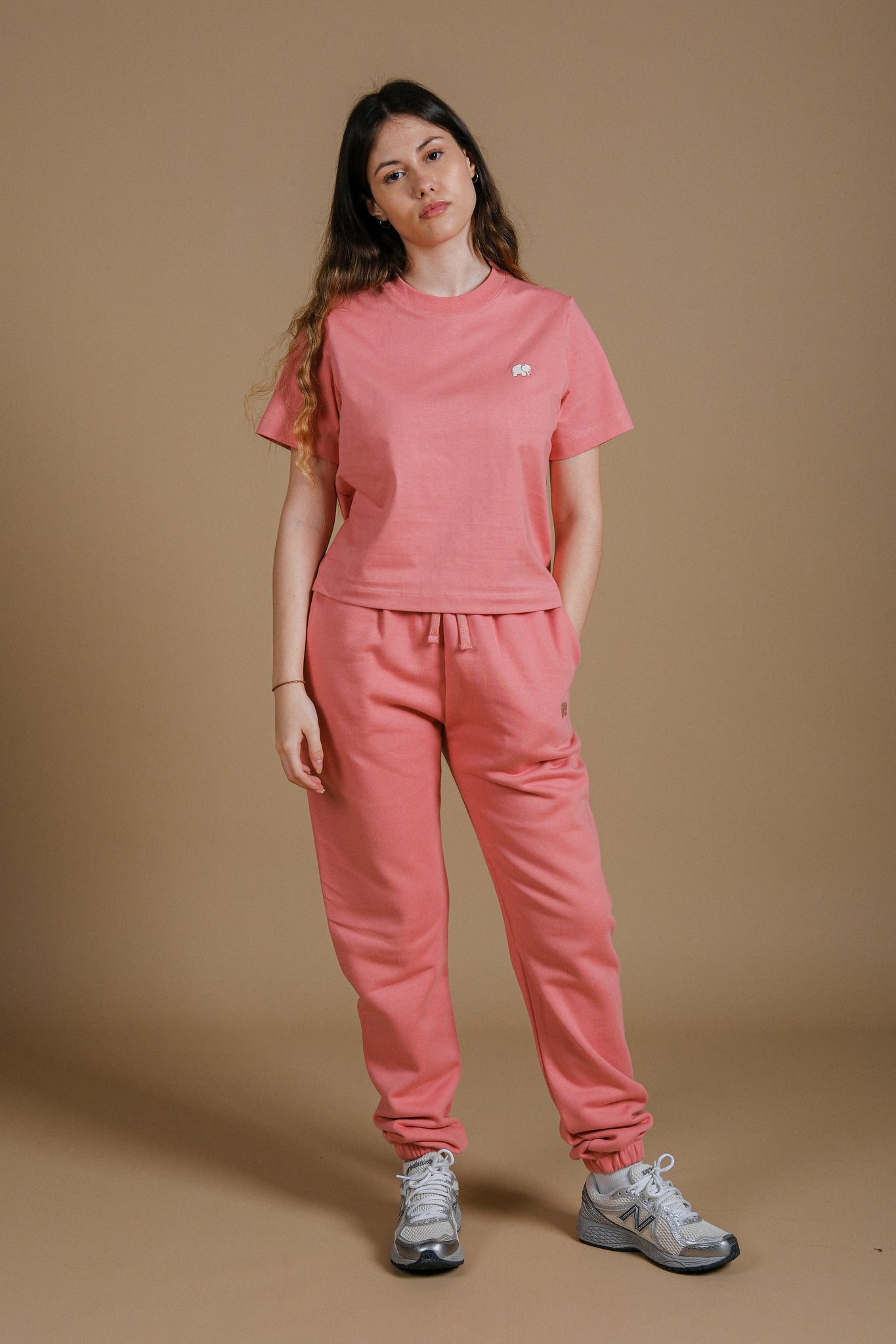 Women's Organic Essential T-Shirt Rossette Pink
