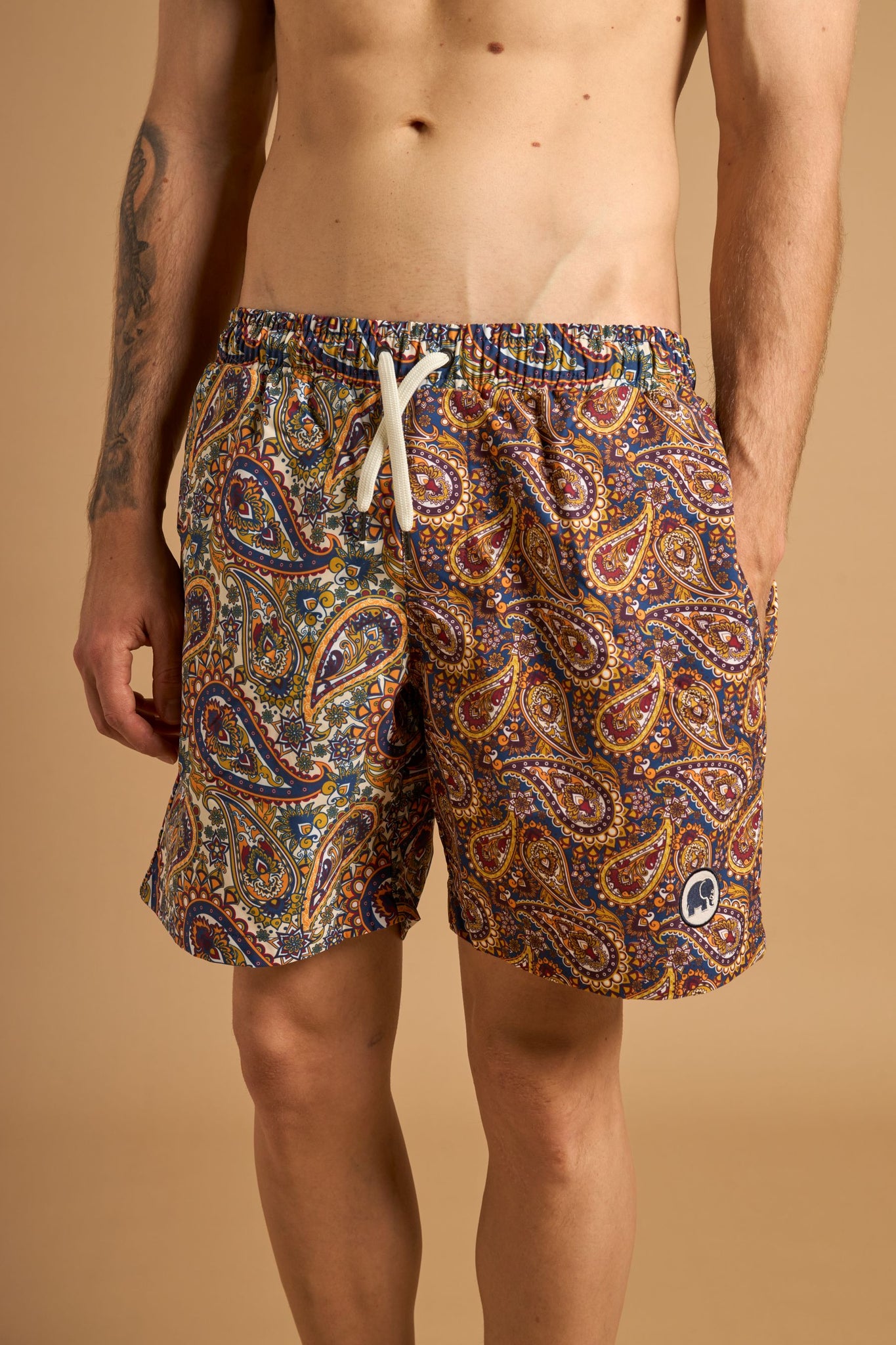 Ocean Paisley SEAQUAL®YARN Swim Trunks