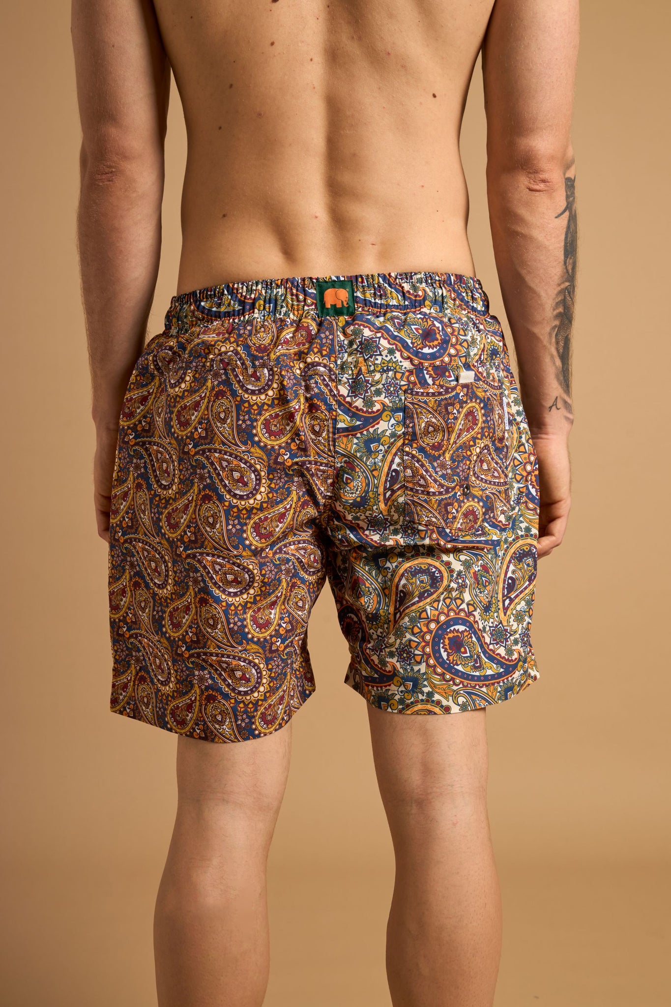Ocean Paisley SEAQUAL®YARN Swim Trunks