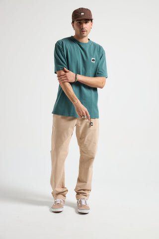 Person wearing Ecodye Cotton Climber Pant Sand front view | TP_IMAGE_TYPE=MODEL_FRONT