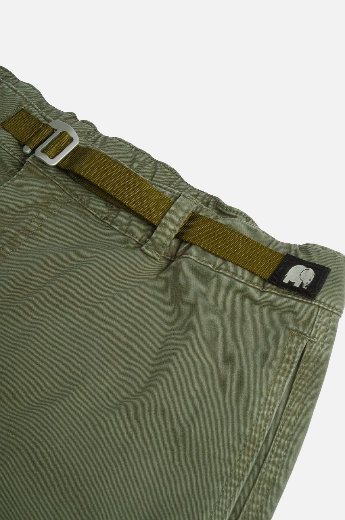 Detail view of Ecodye Cotton Climber Pant in Menthol showcasing fabric texture and design | TP_IMAGE_TYPE=DETAIL