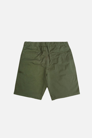 Short Climber en coton Ecodye coloris Menthol, présenté de dos pour mettre en valeur la ceinture et les poches | TP_IMAGE_TYPE=MODEL_BACK