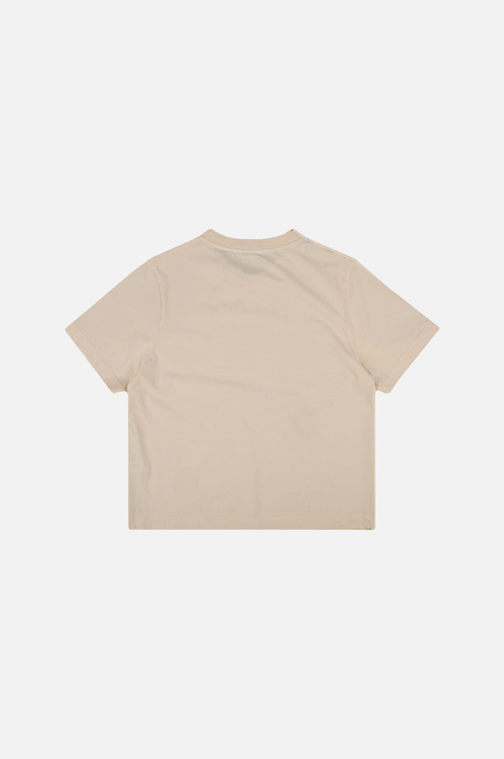 Silueta trasera de la camiseta Essential Garment de mujer en Pearled Ivory | TP_IMAGE_TYPE=SILHOUETTE_BACK