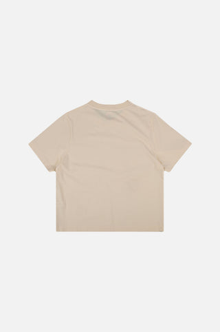 Silueta trasera de la camiseta Essential Garment de mujer en Pearled Ivory | TP_IMAGE_TYPE=SILHOUETTE_BACK