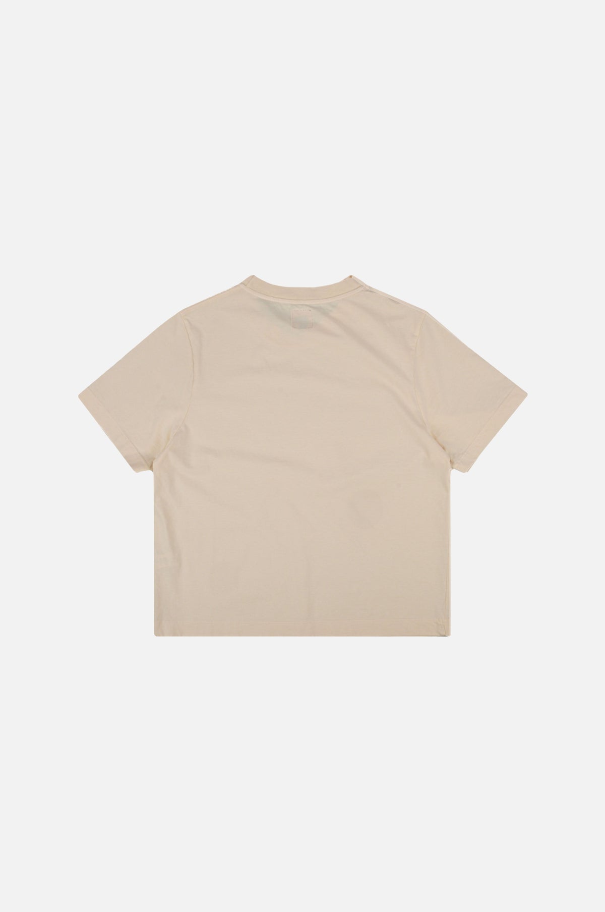 Silueta trasera de la camiseta Essential Garment de mujer en Pearled Ivory | TP_IMAGE_TYPE=SILHOUETTE_BACK