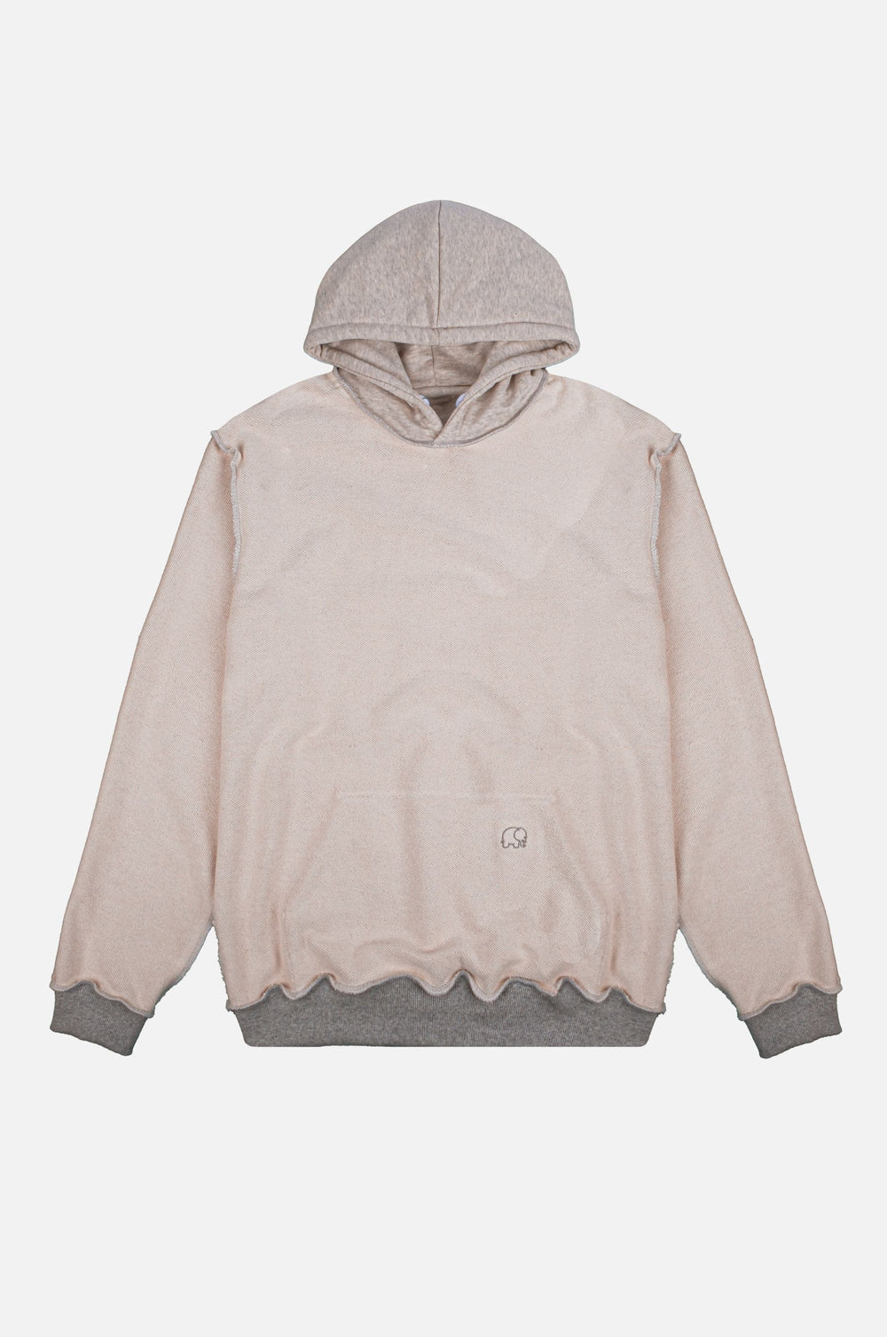 Sudadera con capucha de forro polar reversible en un color suave, con capucha acogedora y detalles con estilo. | TP_IMAGE_TYPE=SILHOUETTE_FRONT
