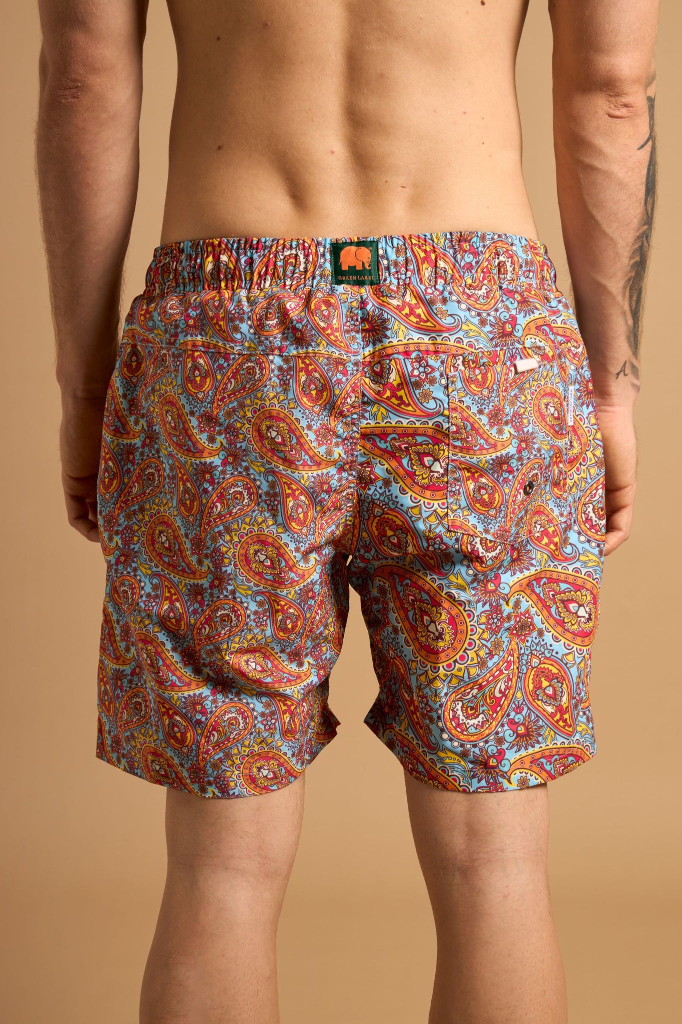 Caribbean Paisley SEAQUAL®YARN Swim Trunks