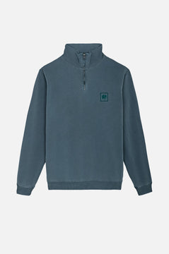 Sudadera Cremallera Pigment Sauce Elm Green