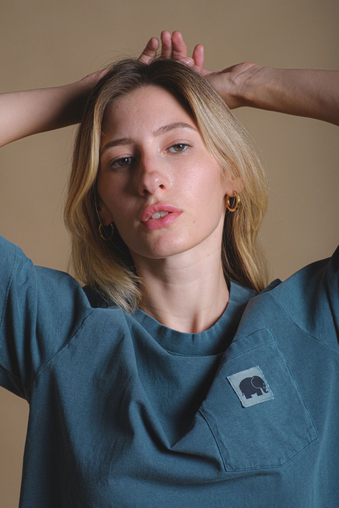 Women's Garceta Pigment Dyed T-Shirt Elm Green