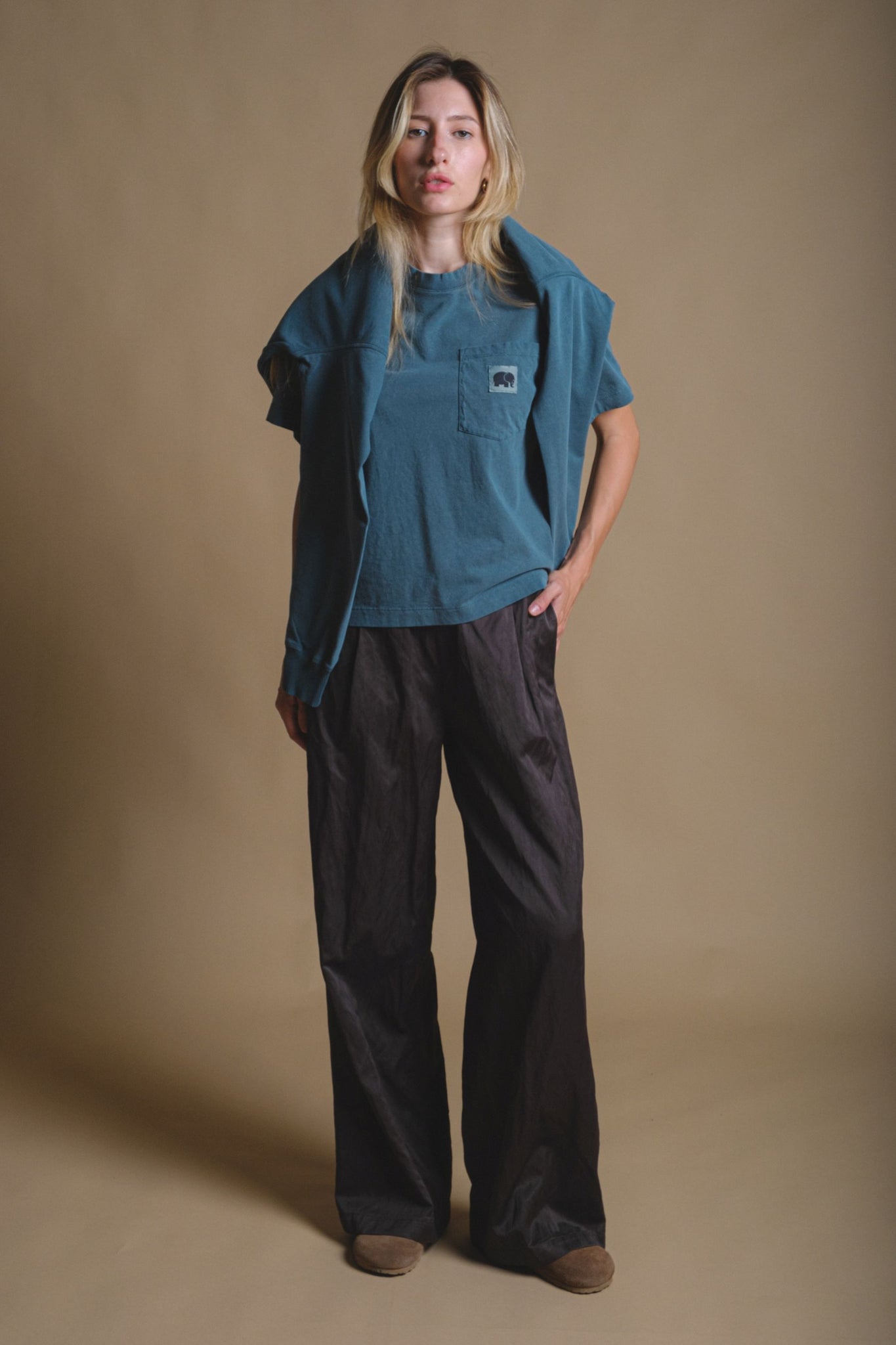 Women's Garceta Pigment Dyed T-Shirt Elm Green