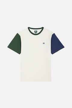 Organic Color Block T-Shirt Natural