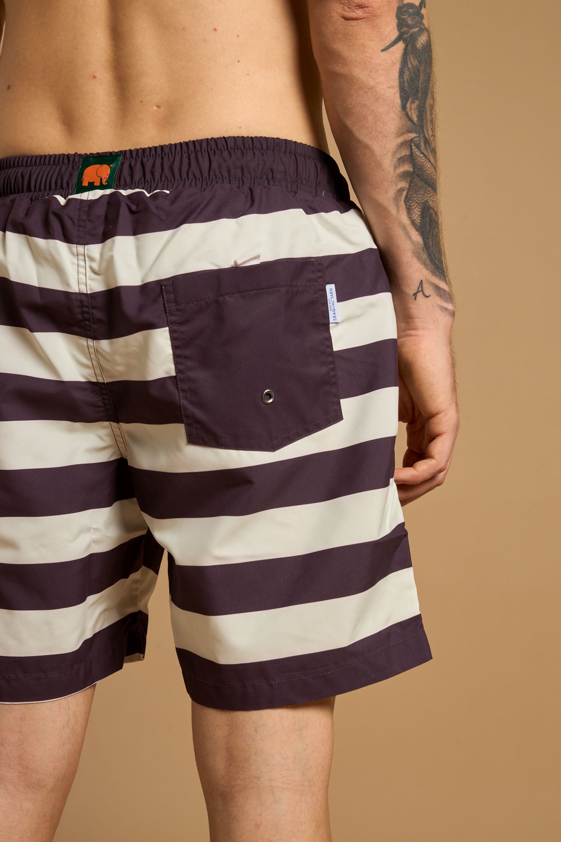 Owari SEAQUAL®YARN Swim Trunks Grape Red – Trendsplant